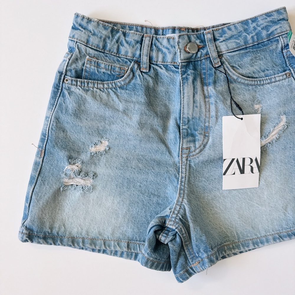 NWT Zara Women's High Waist Jean Shorts